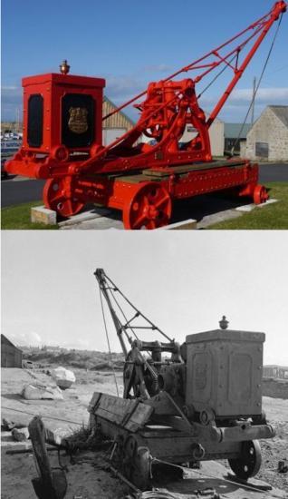 Photograph of Restored Crane Was Once At Wick Harbour 1880 - 1925