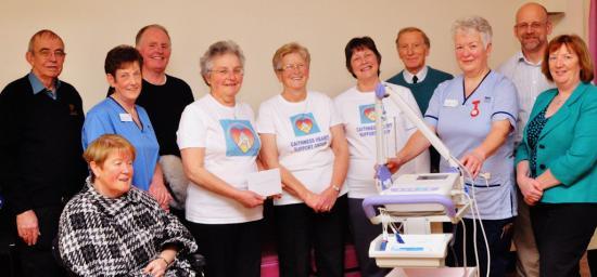 Photograph of Donation from Castletown woman is pleasant suprise for heart support group