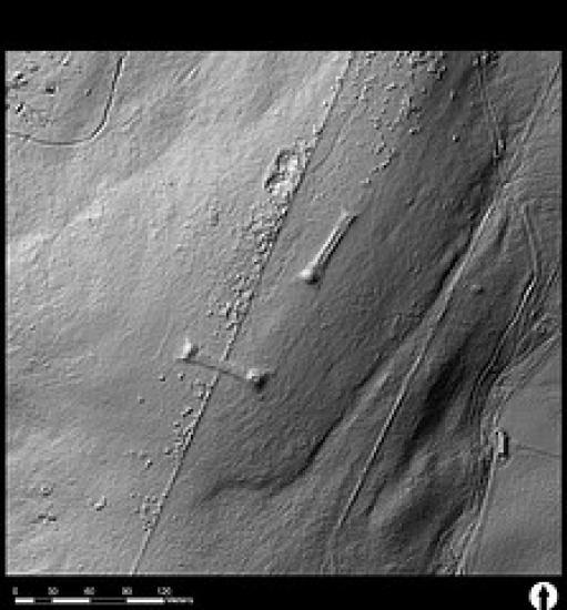 Photograph of LiDAR Survey Shows Archeaology At Hill Of Shebster Area