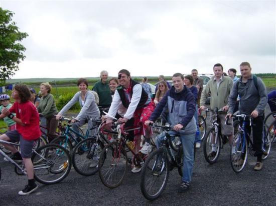 Photograph of Mey Hall Sponsored Cycle Raises 1700 For New Hall Project