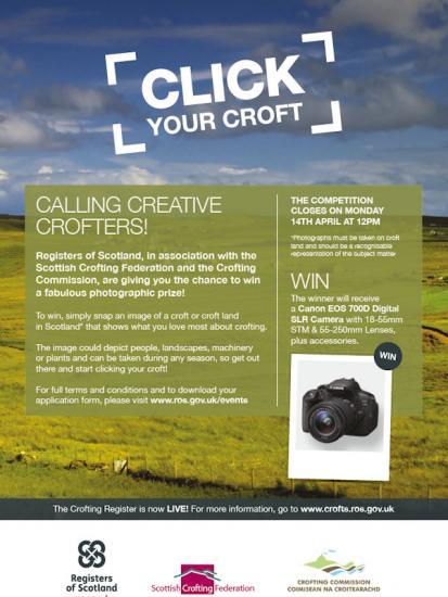 Photograph of ‘CLICK YOUR CROFT’ - CROFTING PHOTO COMPETITION 2014