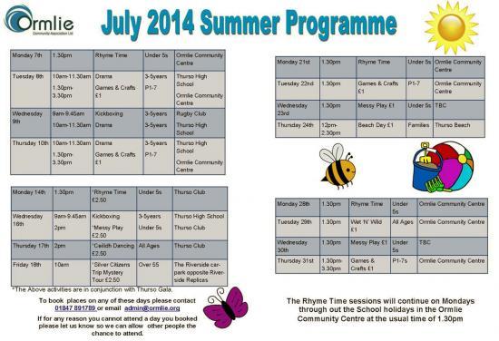Photograph of Summer Programme at Ormlie