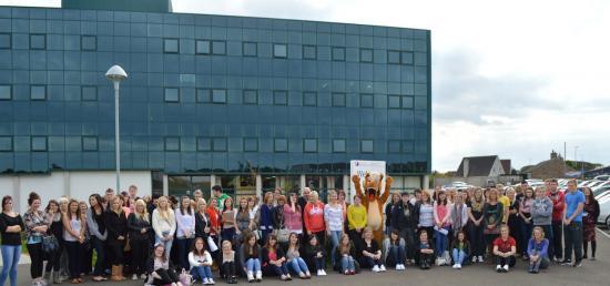 Photograph of North Highland College Care & Creative Arts Students And Staff