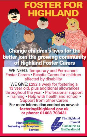 Photograph of Foster Carers Needed In Highland