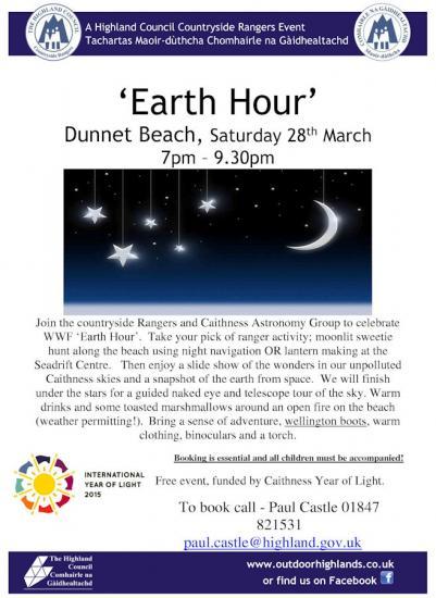 Photograph of The Highland Council helping make our world brilliant with WWF's Earth Hour