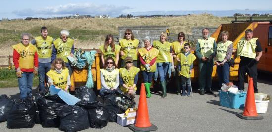 Photograph of Beach Clean and Basking Sharks At Dunnet