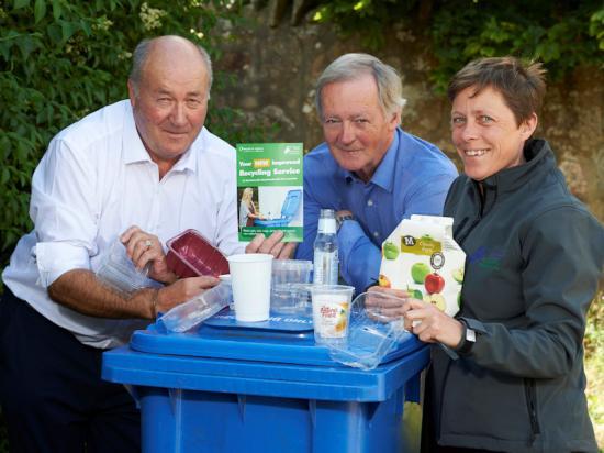 Photograph of New Improved Blue Bin Service Begins 