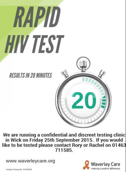 Photograph of Rapid HIV Testing In Wick 25 September