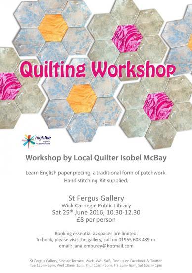 Photograph of Extra Quilting Workshop Due To High Demand