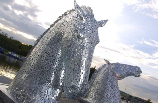 Photograph of Mini Kelpies come to Inverness Campus - Enter The Selfie Competition