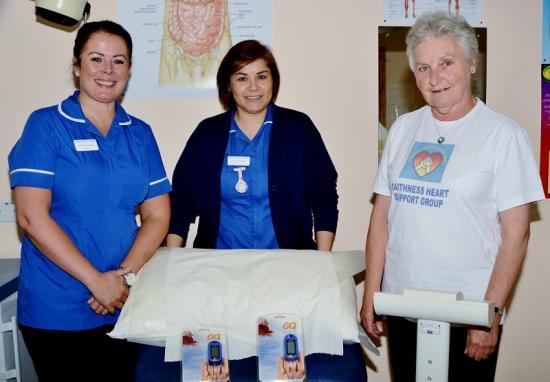 Photograph of Caithness Heart Support Group Donate Equipment
