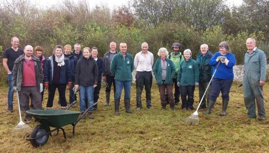 Photograph of Caithness Volunteers enhance habitat for the Small Blue butterfly