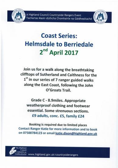 Photograph of Helmsdale to Berriedale Walk - 2 April 2017