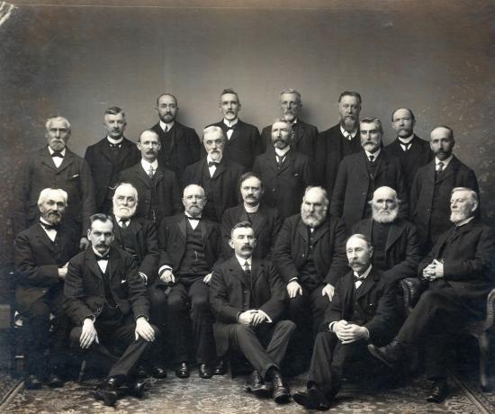 Photograph of Rev. Alfred Coutts and Elders Photo