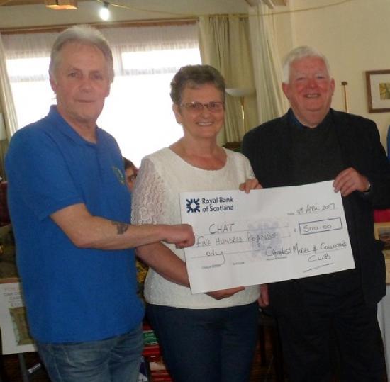 Photograph of Caithness Model Club Donates £500 To Caithness Health Action Team (CHAT)