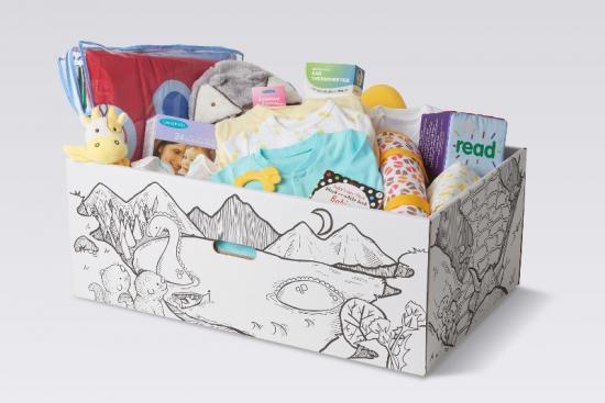 Photograph of Contents of Scotland's Baby Box confirmed as registration begins