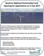 Thumbnail for article : Beatrice Highland Partnership Fund Open For Applications From 3 July 2017