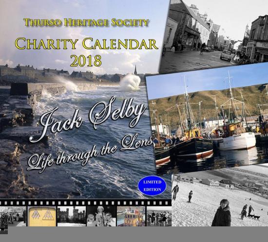 Photograph of Thurso Heritage Society's 2018 charity calendar on sale