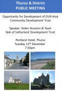 Thumbnail for article : Public Meeting to explore opportunity for Community Development Trust for Thurso and District