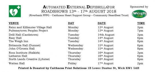 Photograph of AED Roadshows In Caithness