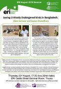 Thumbnail for article : Saving Critically Endangered birds in Bangladesh - ERI Talks