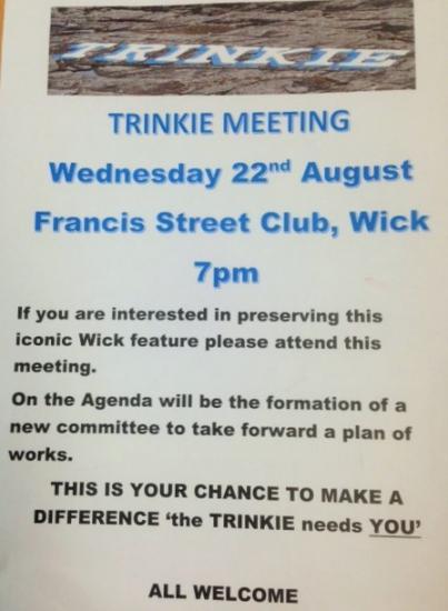 Photograph of Trinkie Meeting - All Welcome
