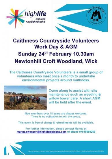 Photograph of Caithness Countryside Volunteers AGM and Work Day