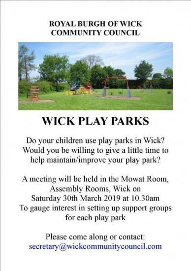 Photograph of Wick Play Parks Meeting - Community Taking Control - Are You In?