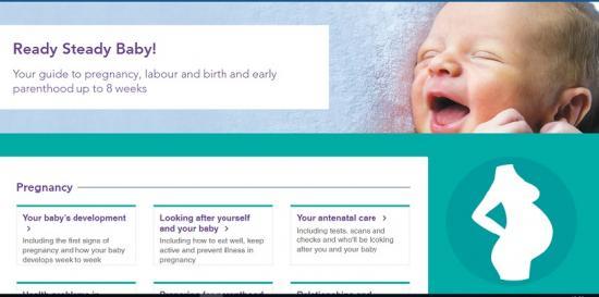 Photograph of New edition of NHS Scotland's guide to pregnancy, labour and birth