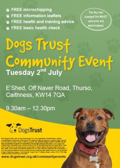 Photograph of Free Dog microchipping and healthcare events - Thurso