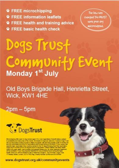 Photograph of Free Dog microchipping and healthcare events - Wick