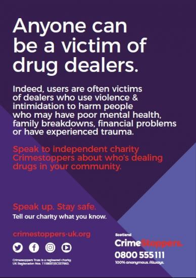 Photograph of Crimestoppers Highlight How the Public are Helping Attack the Drug Dealers