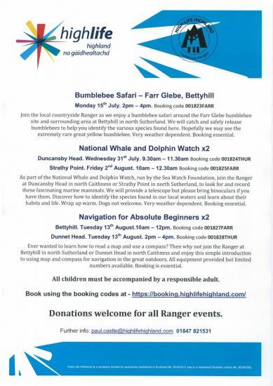 Photograph of July 2019 Events With The Rangers