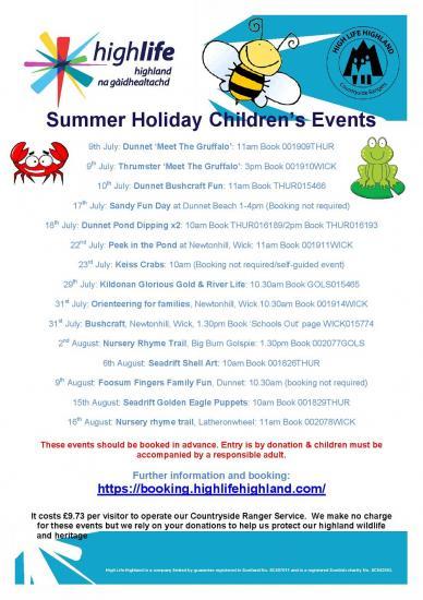 Photograph of Summer Holidays Childrens Events With The Rangers
