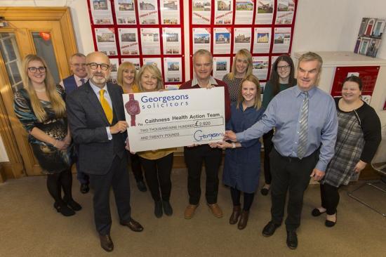 Photograph of Georgesons Solicitors Make Substantial Donation To CHAT