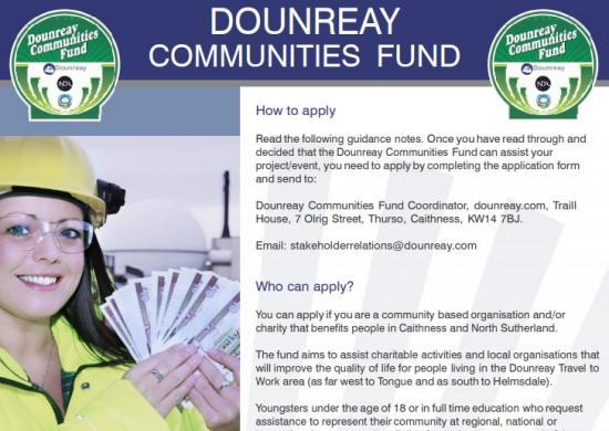 Photograph of Dounreay Communities Fund Closing Date