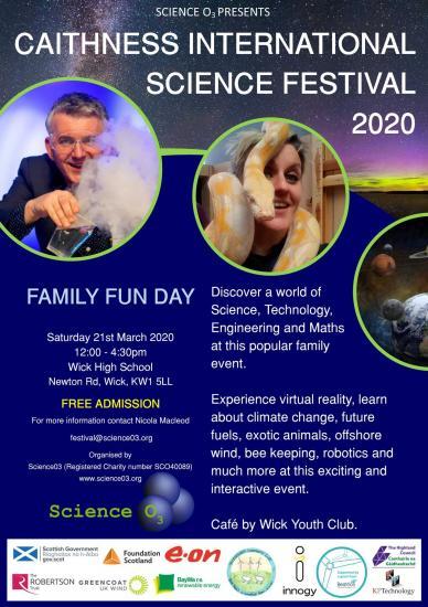 Photograph of Caithness Interneational Science Festival 2020