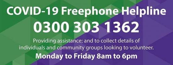 Photograph of Highland Council helpline now up and running