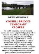 Thumbnail for article : Wick Paths Group Return To Work On The Coghill Bridges - Saturday 15th August