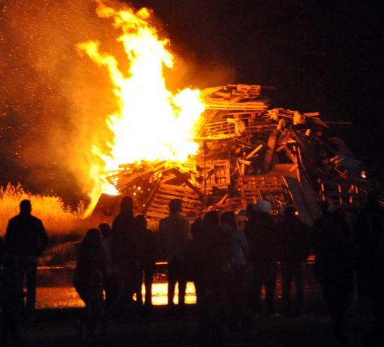 Photograph of Wick Gala 2013 - Fireworks and Bonfire Night