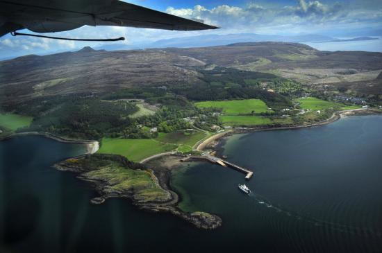 Photograph of Council members welcome launch of seaplane tour company on Skye