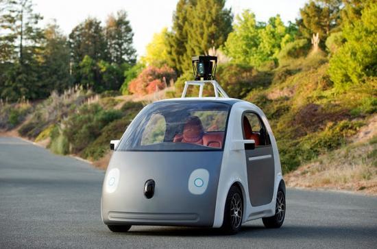 Photograph of Google Testing A Car That Drives Itself