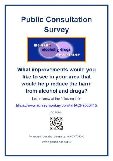 Photograph of Survey Monkey - Highland Alcohol & Drug Partnership