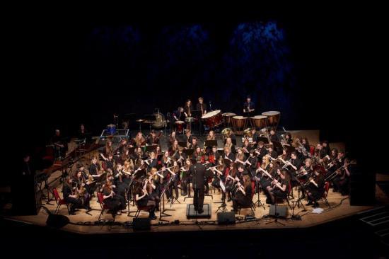 Photograph of The Highland Youth Orchestra pictured performing in Eden Court