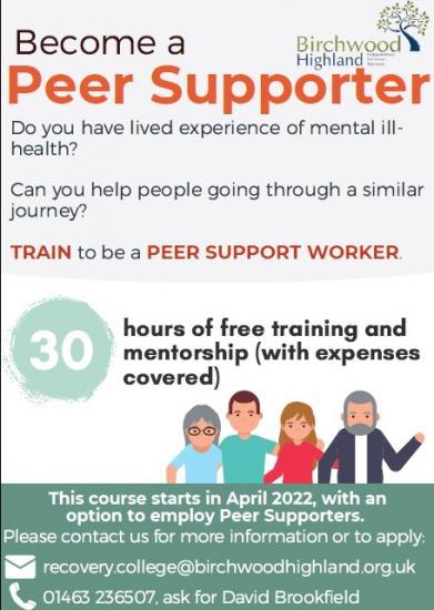 Photograph of Become a Peer Supporter