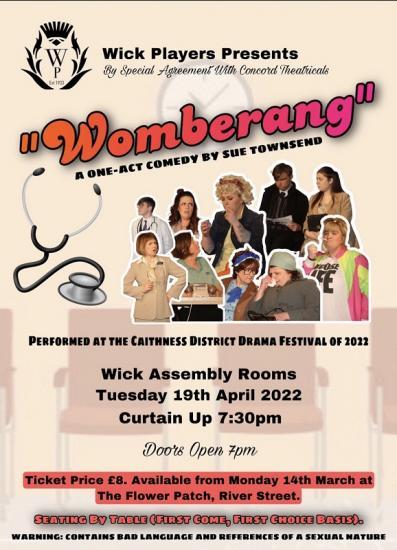 Photograph of Womberang At Assembly Rooms, Wick - Tuesday 19 April 2022