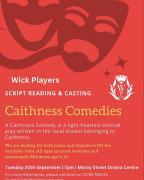 Thumbnail for article : Wick Players - Caithness Comedies - Casting