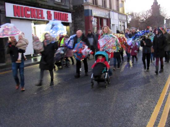 Photograph of Wick Christmas Lights Switch On Umbrella Parade