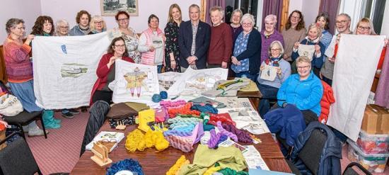 Photograph of Caithness Stitchers Receive First Tapestry Panels Of 2023