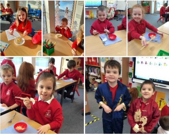 Photograph of Noss Primary School Chinese New Year In P1 At Noss Primary School In Wick
